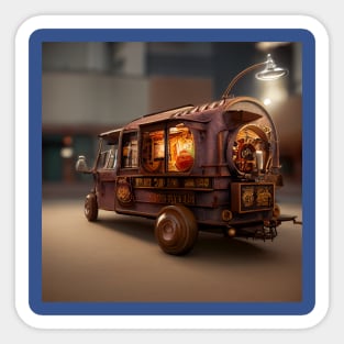 Steampunk Tokyo Ramen Food Truck Sticker